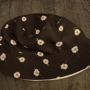 Black Floral Bucket Hat
